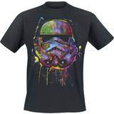 Star Wars paint splats helmet black t-shirt t-shirt neu