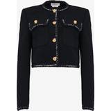 Alexander McQueen Jackor Alexander McQueen Wool-blend tweed jacket black