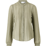 Skinn Skjortor Vila Vichikka Lace L/S Shirt Green