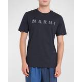 Marni Herr Kläder Marni Logo cotton jersey T-shirt black