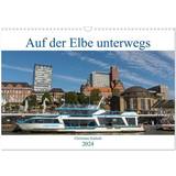 Kalendrar & Anteckningsblock Calvendo Auf der Elbe unterwegs Wandkalender 2024 DIN A3
