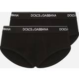Dolce & Gabbana Herr Underkläder Dolce & Gabbana Black And White Cotton Brief Set Black