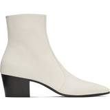 Saint Laurent Kängor & Boots Saint Laurent Vassili leather ankle boots beige