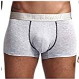 JOCKMAIL Boxershorts för män modal, mjuka underkläder, separata mikropåsar, dubbla fickor, kalsonger med gylf, sjukvård, Ljusgrå