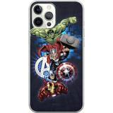 Apple iPhone 12 - Multifärgade Mobilskal ERT GROUP Marvel Avengers telefonfodral designat för iPhone 12/iPhone 12 Pro 6.1, skyddande telefonskydd, Avengers design