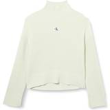 One Size Tröjor Calvin Klein Label Chunky Sweater - Canary Green