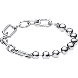 Pandora Silver Armband Pandora Me Metal Bead & Link Chain Bracelet - Silver
