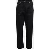 Prada Svarta Byxor & Shorts Prada Mid-rise cropped straight jeans black