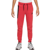 Dragkedja Byxor Barnkläder Nike Junior Tech Fleece Pants - Light University Red Heather/Black/Black (FD3287-672)
