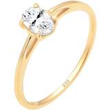 Elli Smycken Elli Understated Engagement Ring - Gold/Topaz