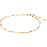 Pernille Corydon Rainbow Bracelet - Gold/Multicolour