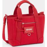 Kenzo Väskor Kenzo Tag' Small Tote Bag With Strap Cherry Red Womens Size One