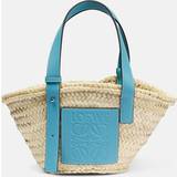 Loewe Väskor Loewe x Howl's Moving Castle Small leather-trimmed basket tote multicoloured One size fits all
