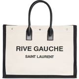 Saint Laurent Rive Gauche Canvas & Leather Bag