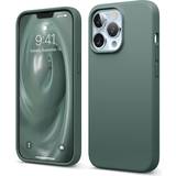 Mobiltillbehör Elago Compatible with iPhone 13 Pro Case, Liquid Silicone Case, Full Body Screen Camera Protective Cover, Shockproof, Slim Phone Case, Anti-Scratch Soft Microfiber Lining, 6.1 inch Midnight Green