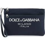 Dolce & Gabbana Väskor Dolce & Gabbana Nylon Pouch With Rubberized Logo OS