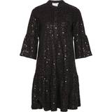 Dam - Paljetter Kläder Noella Verona Short Dress - Black