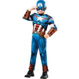 Rubies Multifärgad Dräkter & Kläder Rubies Boys Deluxe Captain America Costume