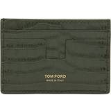 Tom Ford Gröna Plånböcker & Nyckelhållare Tom Ford Green Printed Croc Holder - UNI