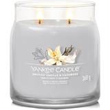 Yankee Candle Gråa Inredningsdetaljer Yankee Candle Smoked Vanilla & Cashmere Grey Doftljus 368g
