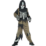 Grå - Zombies Maskeradkläder RIO Skeleton Zombie Costume