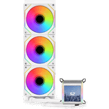 PWM fläktstyrning CPU vattenkylare Lian Li Galahad II LCD INF 360 RGB White 3x120mm