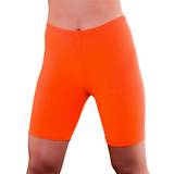 Wicked Costumes 80's Cycling Pants Neon Orange