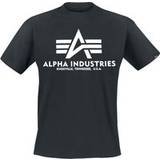 Alpha Industries Svarta Överdelar Alpha Industries T-shirt Basic T för Herr svart