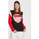 Love Moschino Kläder Love Moschino Sweatshirt W649101M 4055 Schwarz Regular Fit