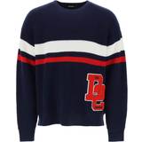 DSquared2 Ull Överdelar DSquared2 Wool Sweater With Varsity Patch