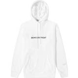 Moncler Herr - Vita Överdelar Moncler X Frgmt Flower And Logo-print Cotton-jersey Hoodie Mens White
