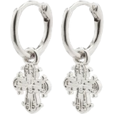 Zink Örhängen Pilgrim Dagmar Huggie Hoop Earrings - Silver