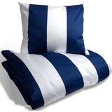 Blåa - Bomullssatin Sängkläder Kosta Linnewäfveri Fjällbacka Navy Blue Påslakan Blå (210x150cm)