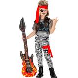 Punk & Rock - Vit Maskeradkläder Widmann Rockstar Bamboo 4/5 Costume