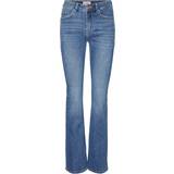 Vero Moda Dam Byxor & Shorts Vero Moda Flash Mid Rise Jeans - Blue/Medium Blue Denim
