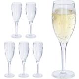 Relaxdays Glas Relaxdays Reusable Champagneglas 5cl 6st