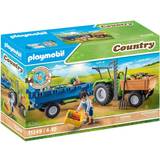 Playmobil Bondgårdar Lekset Playmobil Country Tractor with Harvesting Trailer 71249