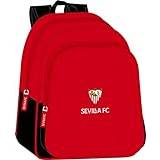 Väskor Safta School Bag Sevilla Fútbol Club Black Red 28 x 34 x 10 cm