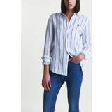 Linne Skjortor Polo Ralph Lauren Shirt Relaxed Long Sleeve Button Front Vit