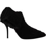 Dolce & Gabbana Pumps Dolce & Gabbana Black Stiletto Heels Mid Calf Women Boots EU40/US9.5