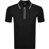 Paul Smith Stretch Kläder Paul Smith Zip Polo Shirt in Black Norton Barrie