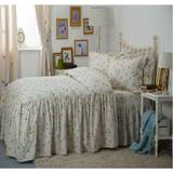 Belledorm Sängöverkast Belledorm Single, Bluebell Meadow Fitted Bedspread White