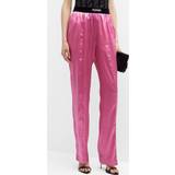 Herr - Silke/Siden Byxor & Shorts Tom Ford Logo Silk Satin Pajama Pants