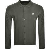 Fred Perry Skjortor Fred Perry Long Sleeved Knit Shirt Green