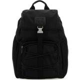 Svarta Skolväskor Palm Angels monogram-debossed canvas backpack men Leather/Polyamide/Cotton/Elastane One Size Black