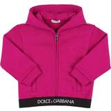 Dolce & Gabbana Överdelar Dolce & Gabbana Kids Baby logo-trimmed cotton hoodie pink Y