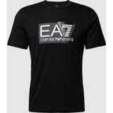 Kläder EA7 Emporio Armani Logo T Shirt Black