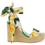 Tyg Sandaletter Dolce & Gabbana Lolita Wedge Sandals
