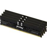 128 GB - DDR5 - Svarta RAM minnen Kingston Fury Renegade Pro Black DDR5 6400MHz 4x32GB ECC Reg (KF564R32RBK4-128)