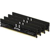 128 GB - 32 GB - DDR5 RAM minnen Kingston Fury Renegade Pro Black DDR5 6000MHz 4x32GB ECC (KF560R32RBEK4-128)